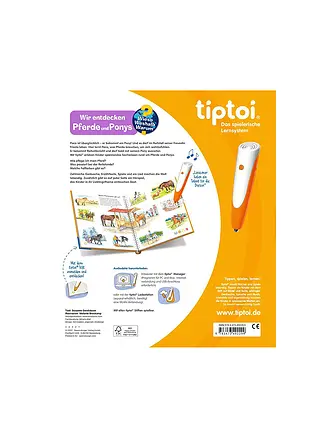 RAVENSBURGER | TIPTOI  Wieso Weshalb Warum -  Descubrimos caballos y ponis | 